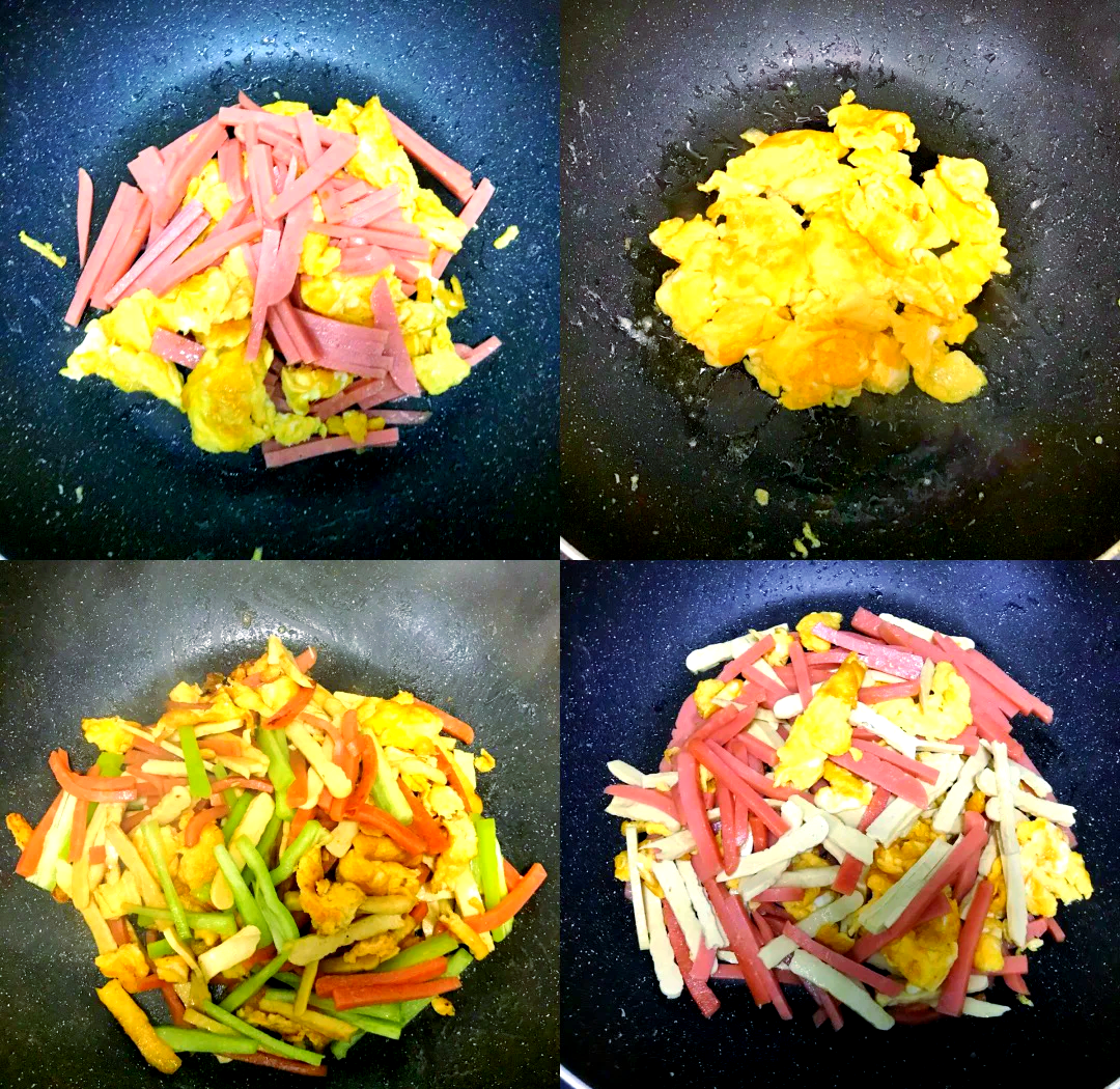 火腿肠炒鸡蛋的做法(火腿肠炒鸡蛋的做法视频)
