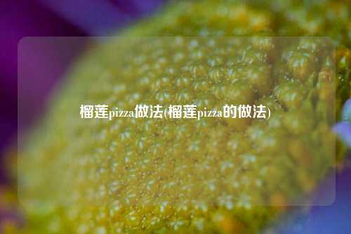 榴莲pizza做法(榴莲pizza的做法)